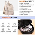 thumbnail image 5 of Sunyuer Daily Use Backpack Purse for Women PU Leather Travel Back Pack Fashion Multipurpose Design Shoulder Bags Handbag, 5 of 8