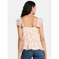 thumbnail image 3 of Time and Tru Women’s Ruffle Wrap Tank Top, XS-XXXL, 3 of 4