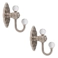 thumbnail image 2 of Cuerdas para Cortinas con Tornillos Ganchos de Puerta de para y Toalla Adornos Decorativos de Pared 4 Plata Macarena Ganchos para sujetar cortinas, 2 of 8
