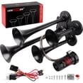thumbnail image 1 of Kit de bocinas de tren Cenzhiwen 4 trompetas de metal, 12 V 150 dB, 1 of 6