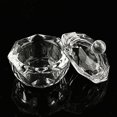 thumbnail image 1 of 1 Uds. Tazón de polvo líquido acrílico transparente para decoración de uñas con tapa para herramientas de cuidado de manicura, 1 of 6