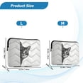 thumbnail image 4 of FORMRS 13-13.3 inch Laptop Sleeve Case Soft Carrying Quilted Computer Bag Cover, Black Cute Cat, 4 of 7