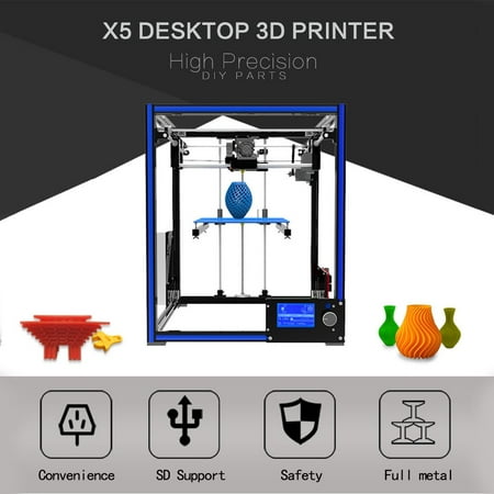 3D Printer Tronxy X5 High Precision Aluminium Profile Structure 3D Printer Large Print Size 210*210*280mm Max US Plug