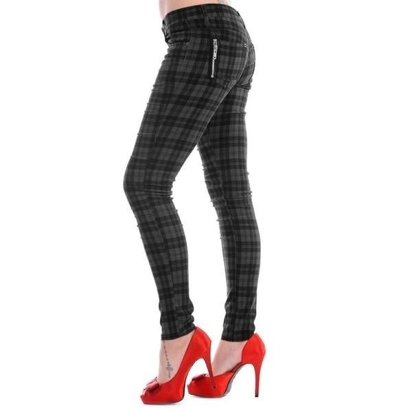 plaid pants womens skinny
