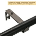 thumbnail image 5 of 3Pack Curtain Rod Brackets, Hanging Rod Holders for Home Office, Brown, 5 of 7