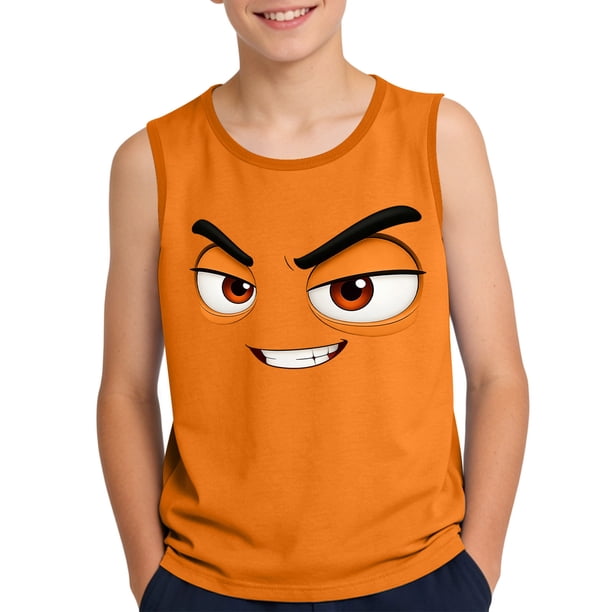 Niños Pequeños Camisola 3-15Years sin Mangas Gradiente Impresión Tela Suave para la Foto de la Fiesta Casual