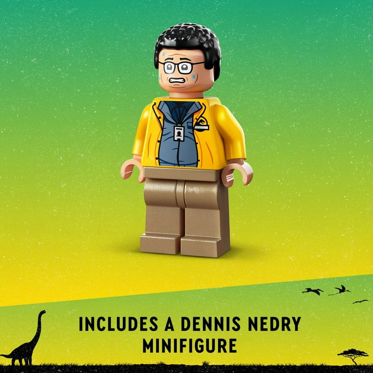 LEGO Jurassic Park Dilophosaurus Ambush Buildable Toy Set for Jurassic Park 30th Anniversary Dinosaur Toy for Boys and Girls with Dino Figure and