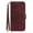 WineRed, variant on K-Lion Compatible with iPhone 14 Pro Wallet Case, Skin Touch Feeling Soft TPU Flip Adjustable Stand Case with Credit Card Holder and Wrist Strap,Lightpurple