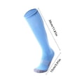 thumbnail image 4 of Miaoju Soccer Softball Baseball Football Socks School Crew Dress Socks for Youth Kids Boys and Girls Ages 4 to 16 Knee High Sport Athletic Socks, Dark Blue2 One Size, 4 of 5