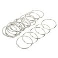 thumbnail image 1 of Unique Bargains Metal Binder Rings, Detachable Index Snap Clips, Silver Tone, 20 Pack, 1 of 5