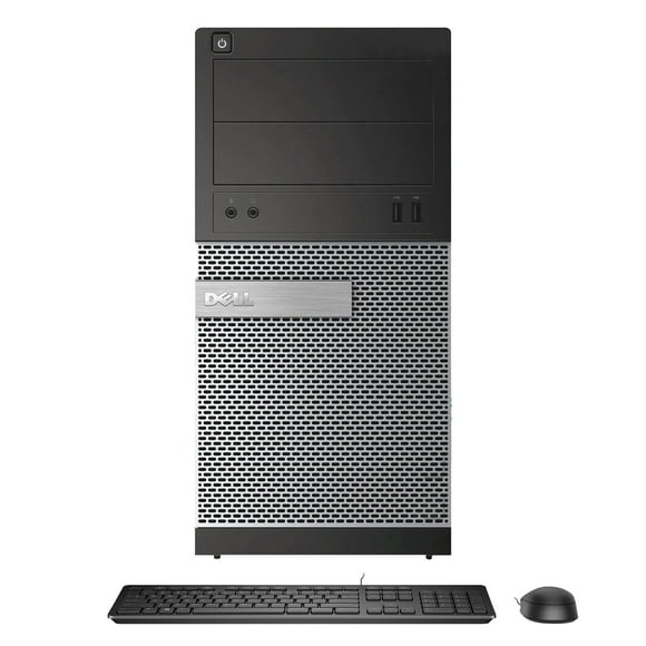 Dell Optiplex 3010 Tower PC Computer Core i5 3470 8GB 250GB HDD DVDROM Windows 10 Home Power cord, Keyboard, Mouse, WiFi Refurbished