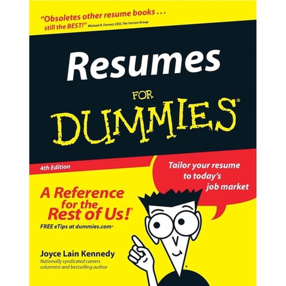 Pre-Owned Resumes for Dummies . (Paperback) 0764554719 9780764554711