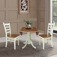 thumbnail image 6 of 42" Dual Drop Leaf Wood Table With 2 Emily Side Chairs   Multi Color, 6 of 6