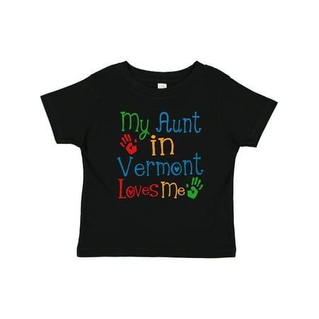 

Inktastic My Aunt in Vermont Loves Me Gift Baby Boy or Baby Girl T-Shirt