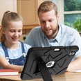 thumbnail image 5 of Dteck Case for iPad Pro 11 4th Gen 2022/ 3rd Gen 2021/ 2nd Gen 2020/ 1st Gen 2018 , Military Grade Shockproof Silicone Kickstand Cover for iPad Air 5 / iPad Air 4, Black, 5 of 6