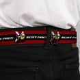 thumbnail image 4 of Dodge Belt, Seatbelt Buckle Belt, Dodge Scat Pack Badge Logo Stripe Red Black White, 30 to 44 Inches, 4 of 9