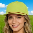thumbnail image 4 of QURATI Mens Hats Sporty Flat Brim Baseball Cap with Embroidery Hats for Men Yellow, 4 of 6