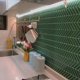 thumbnail image 2 of Papier Peint Carrelage Autocollant Vert 25 X 25 Cm Estilo Mosaico Adhesivo Mural Película Decorativa Impermable Pour Carreaux De Mur De Salle De Bains Et, 2 of 3