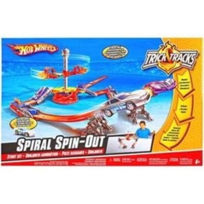 Hot Wheels Trick Tracks Deluxe Stunt Set, Spiral Spinout