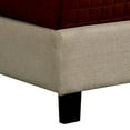 thumbnail image 2 of Benjara Fabric Upholstered California King Bed with Camelback Headboard, Beige, 2 of 5