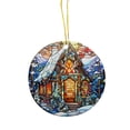 thumbnail image 2 of Christmas Acrylic Pendant Concave Textured Round Pendant Decoration, 2 of 6
