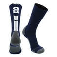 thumbnail image 2 of Navy/White Player Id Crew Number Socks (#25, Large), 2 of 2