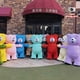 thumbnail image 4 of Lindo disfraz inflable de oso colorido, muñeco de dibujos animados, ropa inflable para adultos, encantadora ropa de cosplay, actividad de Halloween, 4 of 5