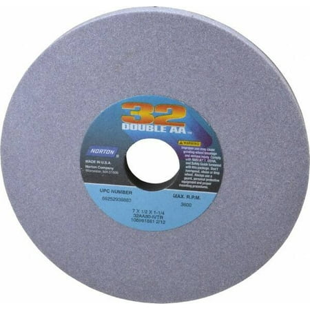 

Norton 7 Diam x 1-1/4 Hole x 1/2 Thick I Hardness 80 Grit Surface Grinding Wheel