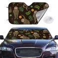 thumbnail image 2 of Balery Sloth Doing Yoga Print Car Windshield Sun Shade,Windshield Sunshade for Car Pickup Truck SUV Accessories-Small, 2 of 7