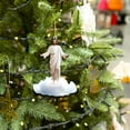 thumbnail image 1 of Christmas Decoration Flat Christmas Tree Retro Style Home Decoration Car Ornaments, 1 of 5