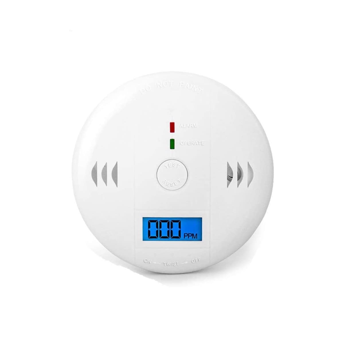 Carbon Monoxide Detectors,Battery Powered Carbon Monoxide Alarm,CO detector with LCD Digital Display,Comply with UL2034