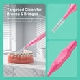 thumbnail image 6 of Stcellnmex Braces Flossers Interdental Brush Soft Dental Flossing Picks Oral Hygiene Cleaning Tool Cute Color 200 Pieces, 6 of 7