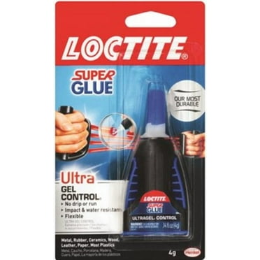 Loctite Super Glue Ultra Gel Control Adhesive Cyanoacrylate Glue, Clear, 4g, 2 Count