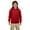 DEEP RED, variant on The Hanes Youth 78 oz EcoSmart 50/50 Pullover Hood - DEEP RED - XS