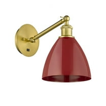 Innovations Lighting - Plymouth Dome - 1 Light Wall Sconce In Industrial