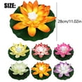 thumbnail image 3 of ZMKIAG Floating Artificial Lotus Light, Waterproof Lifelike Floating Flower Light Battery Operated Water Activated Pool Flower Lamp for Wedding, Anniversary, Garden Decoration, 3 of 9