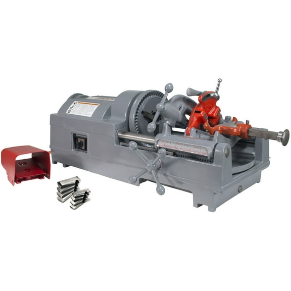 Restored RIDGID 535 V2 Pipe Threading Machine with 811A Die Head & Dies (Refurbished)