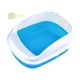thumbnail image 2 of Bandeja de arena para gatos, arenero para gatos, bandeja de arena para gatos, artículos para mascotas, inodoro para gatos, orinal para mascotas Azul Grande, 2 of 9