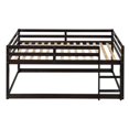 Modern Pine Wood Loft Twin Bed Low Height Design Bunk Bed, Extra Floor