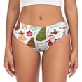 thumbnail image 1 of Fotbe Snowflakes Santa Claus Calzones Estampados para Mujer – Ropa Interior de Algodón, Cómoda, Suave y Elástica-XX-Large, 1 of 6