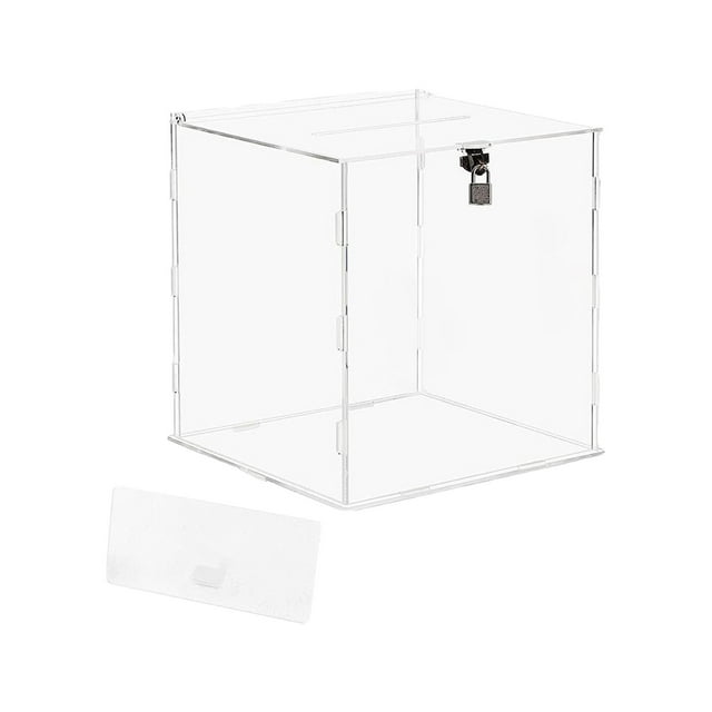 Acrylic Wedding Card Box DIY Envelop Gift Card Sturdy Gift Card Box Wishing Well Blank