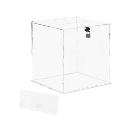 Acrylic Wedding Cards Box Reception Table Card Box for Anniversary Graduation Blank