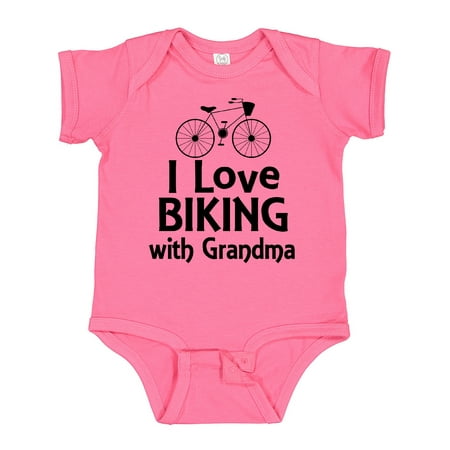 

Inktastic Biking with Grandma Cycling Gift Baby Boy or Baby Girl Bodysuit