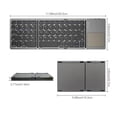 thumbnail image 3 of Teclado y Panel Táctil Plegables Inalámbricos Ultradelgados Negros Sunnimix, 3 of 8