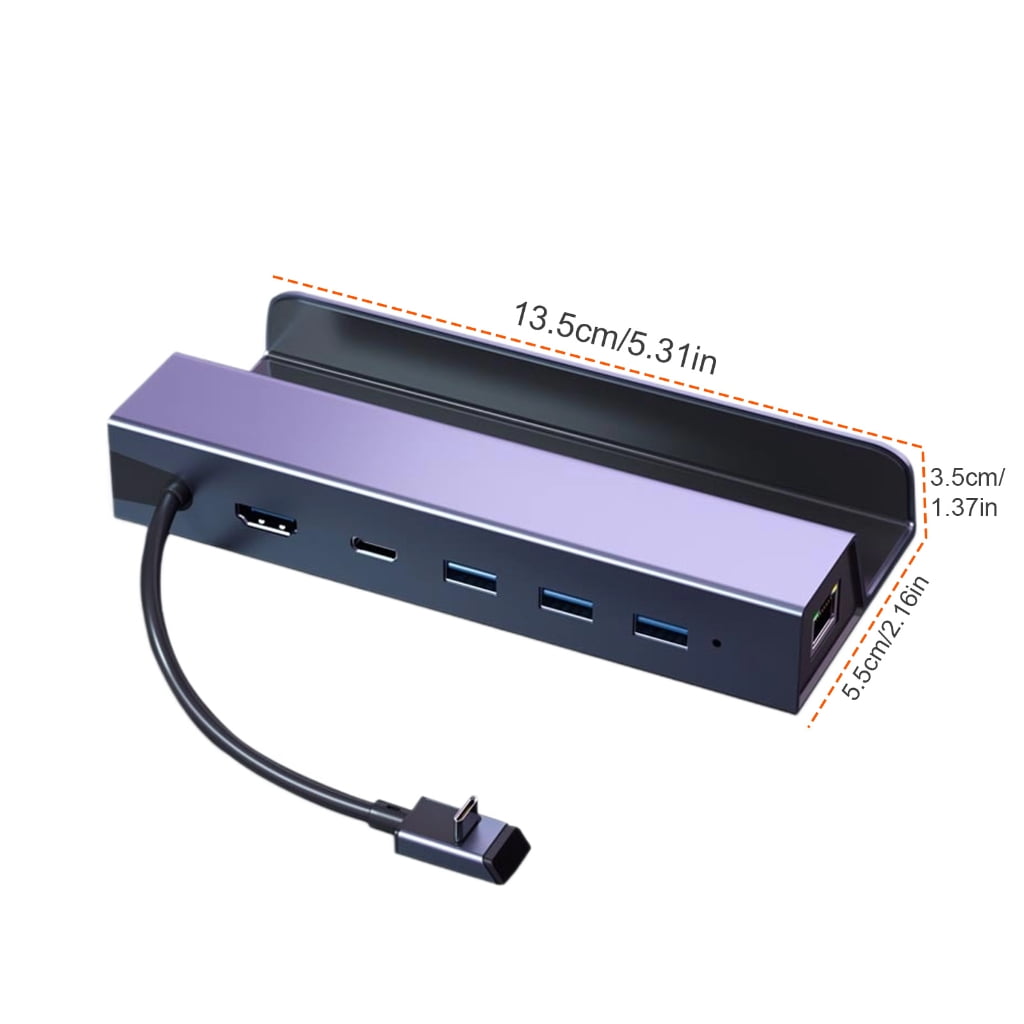 Upgrades Aluminum USB C Dock 4K 60Hz Output Gigabit Ethernet Multiple Device Connection Simple to Operate for Gaming