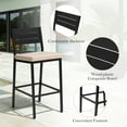 thumbnail image 3 of Pellebant Set of 2 Outdoor Swivel Bar Stools Aluminum Weatherproof Beige Patio Chairs, 3 of 7