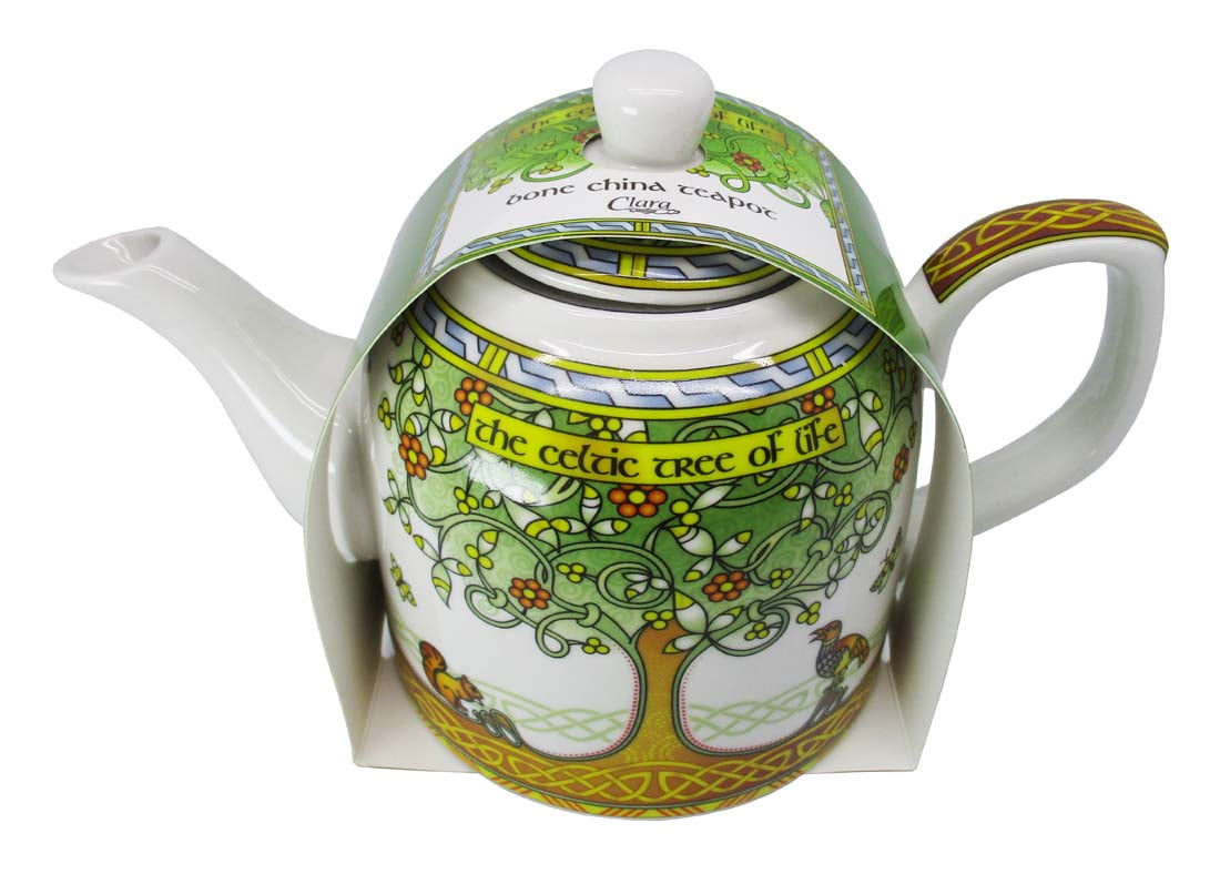 ROYAL TARA Celtic Tree of Life New Bone China Teapot Capacity 0.65 lit