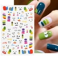 thumbnail image 1 of Fiudx Pegatinas para Decoración de Uñas, Diseño de Cara Sonriente de Verano, Adhesivo a Todo Color Que No Se Decolora, Ideal para Decorar El Cristal Del Teléfono, Gel Acrílico para Decoración de Uñas, 1 of 6