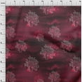 thumbnail image 4 of oneOone Tissu Rayonne Magenta Foncé Coraux de Mer Matériel de Robe Tissu Imprimé Tissu au Mètre 56 Pouces de Large, 4 of 4