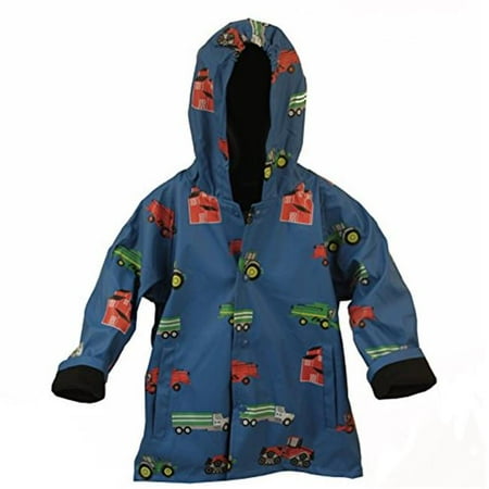 

Foxfire FOX-601-16-2T Childrens Blue Farm Equipment Raincoat - Size 2T